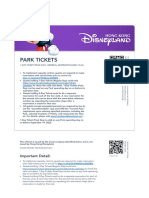 Park Tickets: Important Detail