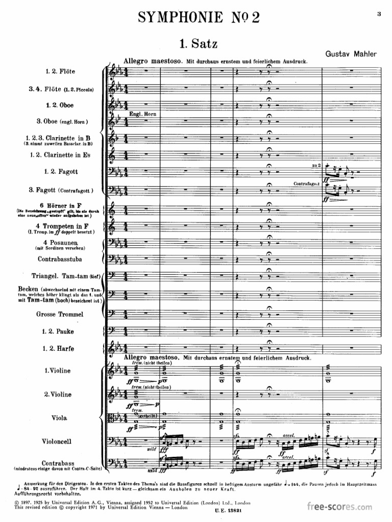 Gustav Mahler - Symphony No. 2 (Resurrection) | PDF