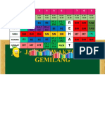 Jadual Kelas 3G