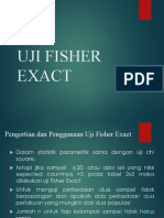 Uji Fisher Eksak untuk 2x2