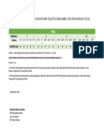 Jadual Kehadiran