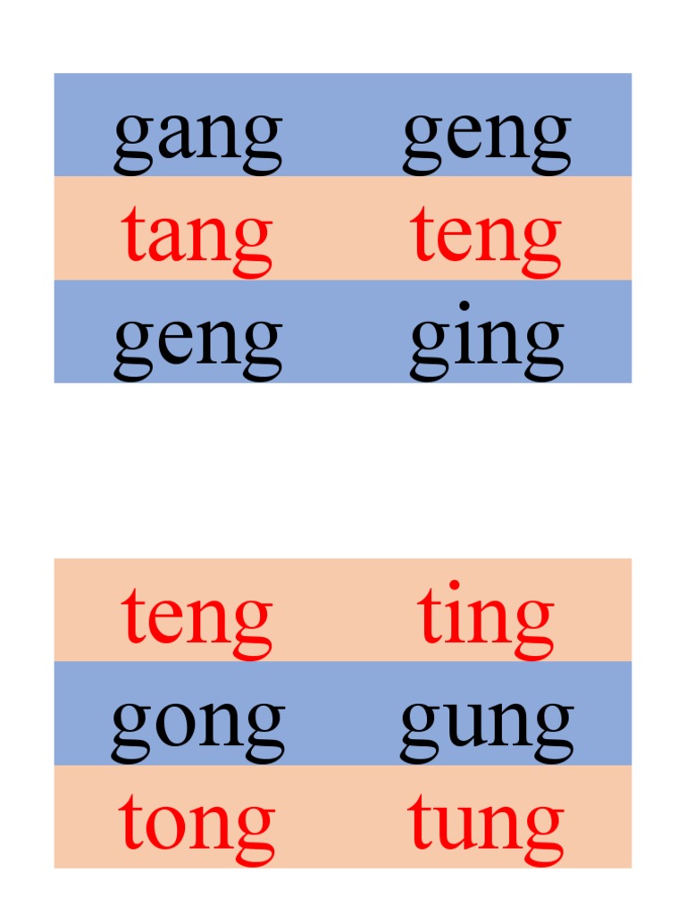 Gang Geng Geng Ging: Tang Teng | PDF