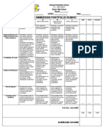 Rubric Narrative Report