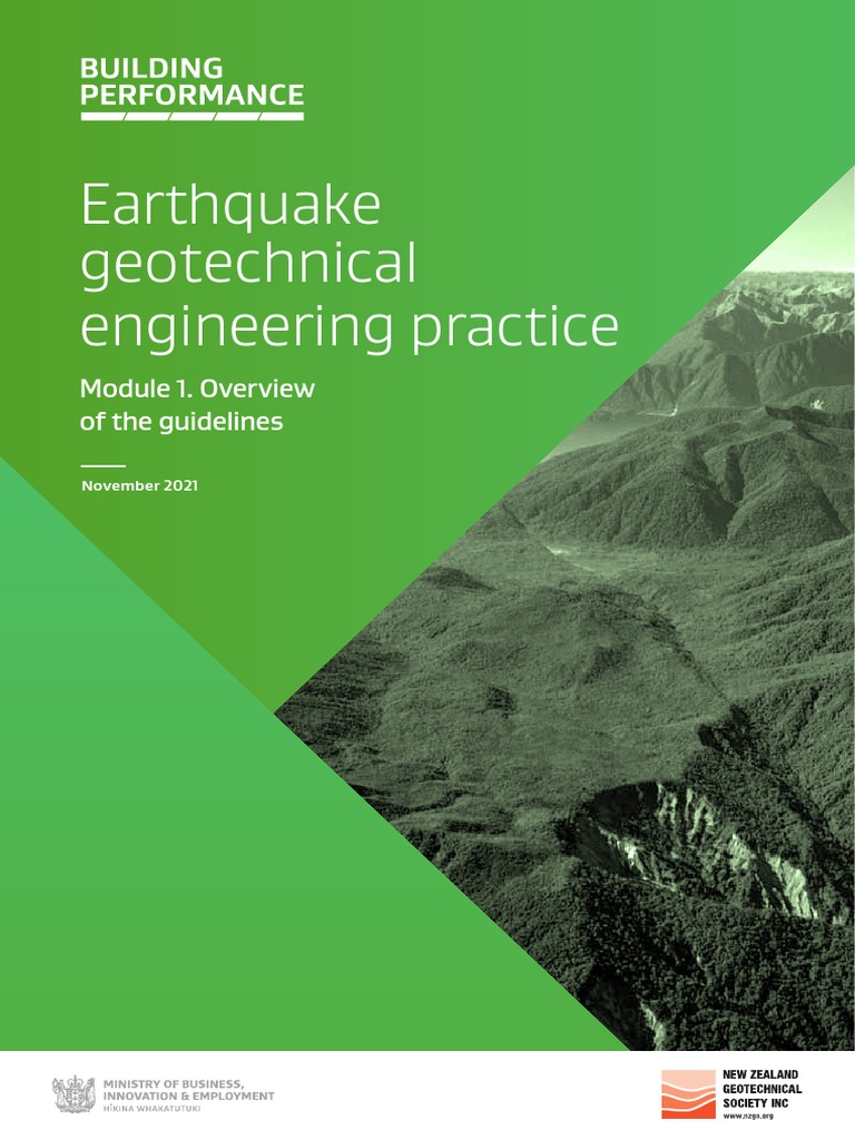 Module 1 Overview of Earthquake Geotechnical Engineering Practice Guidelines Version 1 | PDF ...