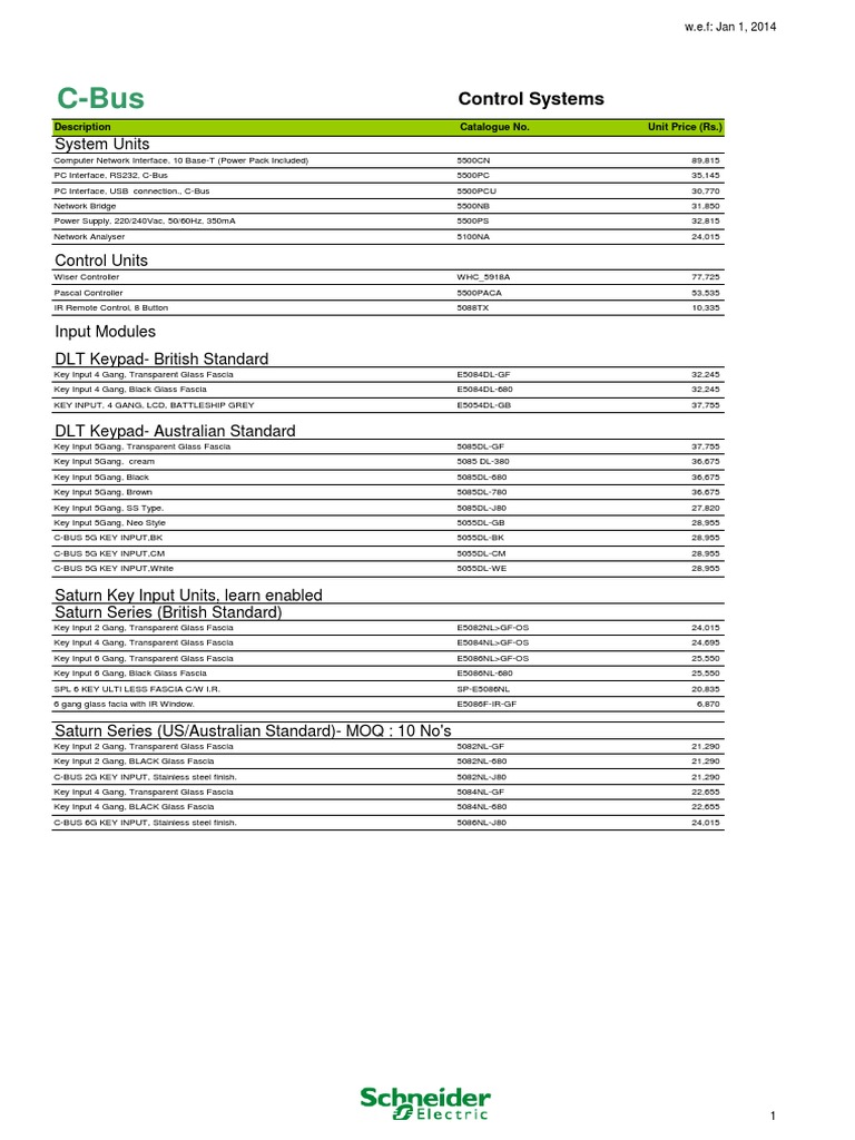 C-Bus Control Systems Catalogue 2014 | PDF | Infrared | Computing