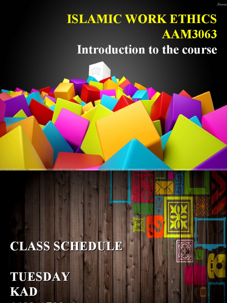 Islamic Work Ethics Course Overview | PDF | God In Islam