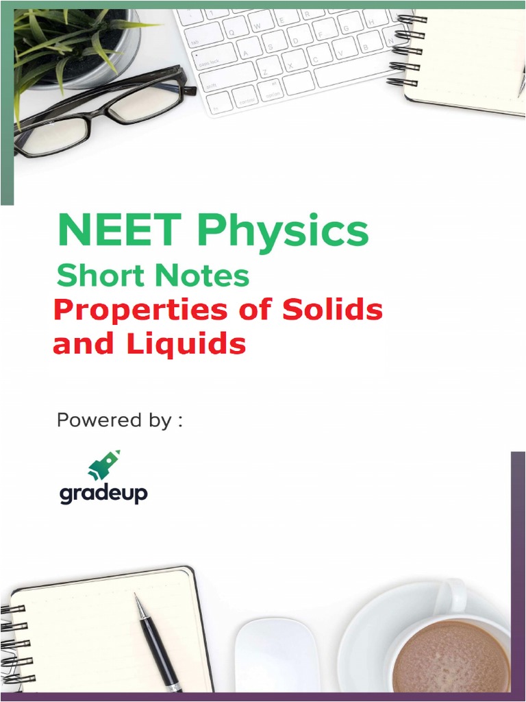 Properties of Solids and Liquids Notes Iit Jee PDF 47 PDF Deformation (Engineering