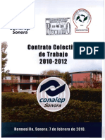 CCT Conalep Contrato Colectivo de Trabajo 2010-2012