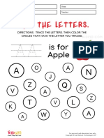 Find Trace Color The Letter A To Z Alphabet Worksheet