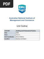 IMC Unit Outline TACC301 T3 2022