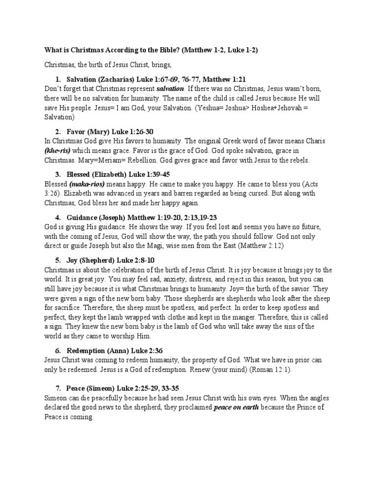 What is christmas according to the bible pdf jesus nativity of jesus