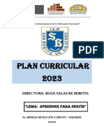 Plan Curricular 2023 San Benito de Oquendo