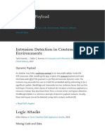 Malicious Payload: Intrusion Detection in Contemporary Environments