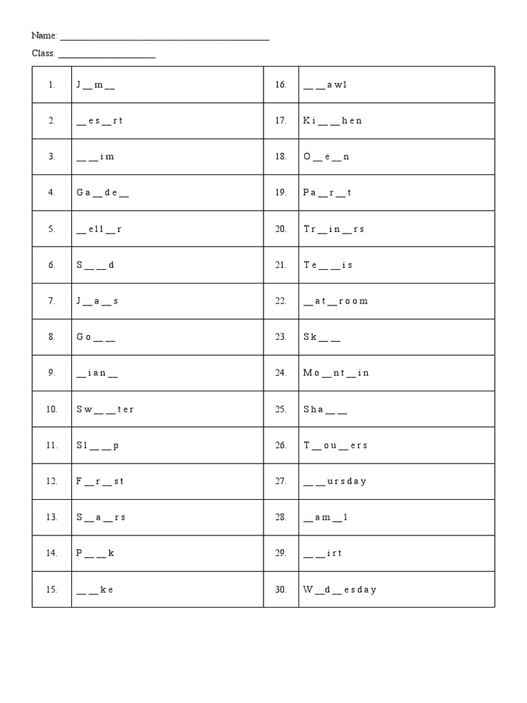 Spelling Bee Pdf Habitat