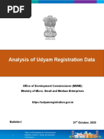 Buletin I Analysis of Udyam Registration Data