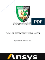 Damage Detection Using Ansys