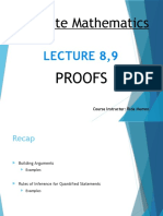 Discrete Structures - Lecture 8, 9