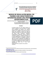 Modos de Regulación Moral en Padres