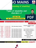 Types of Disability and Disorders-1&2