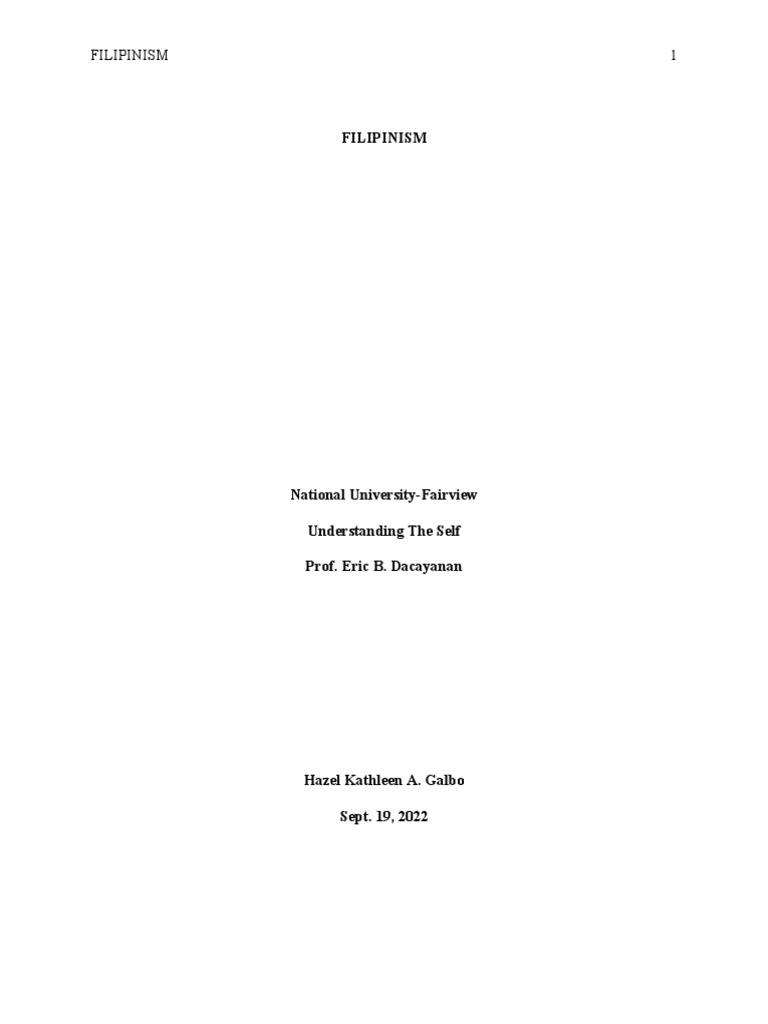 Understanding Filipinism in Language | PDF