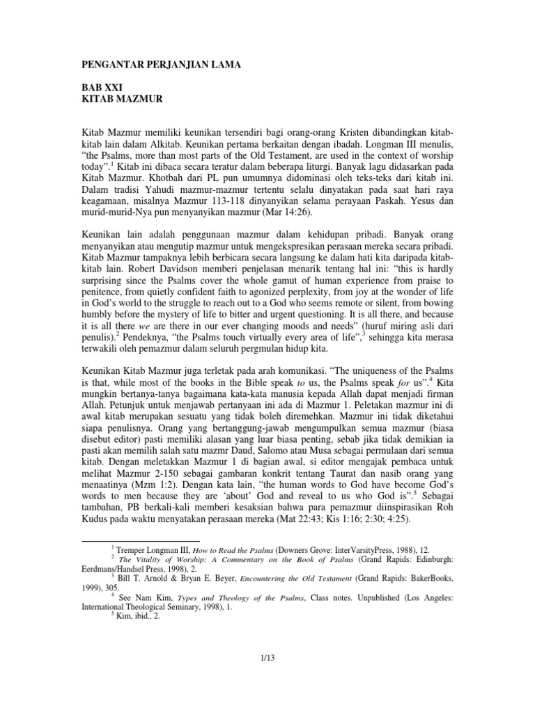 Bib Ppl2 21 Mazmur Pdf
