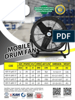 Mobile Drum Fan MDF VF 24mc vt-72399-2768 9020