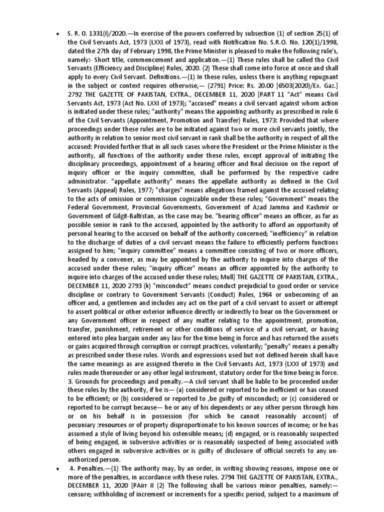 E&D Rules, 2020 PDF Bail Common Law