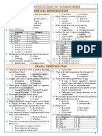 1 Reproduction in Organisms - Entrance Questions N Answers