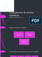 La Producción de Escritos Científicos