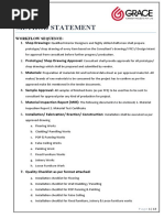 Ceiling Work Method Statement | PDF | Ceiling | Wall