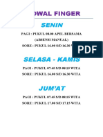 Jadwal Finger