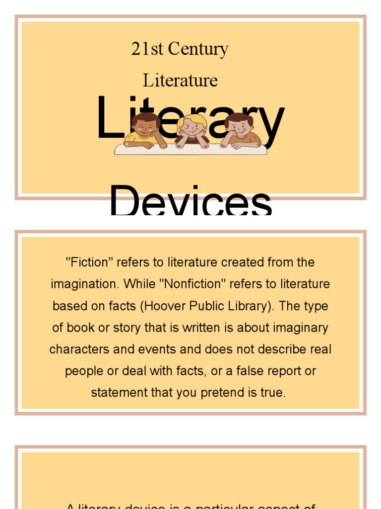 Literary Devices 2022 2023 PDF Narration Narrative