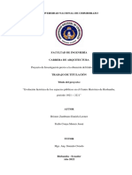 Evolución Histórica de Los Espacios Públicos en El Centro Histórico de Riobamba, Período 1921 - 2021