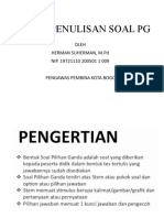 Teknik Penulisan Soal PG