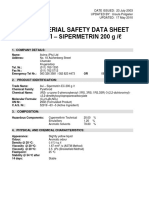 Avi Sipermethrin 20 EN MSDS