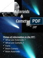 Asteroids & Comets Facts in 40 Characters