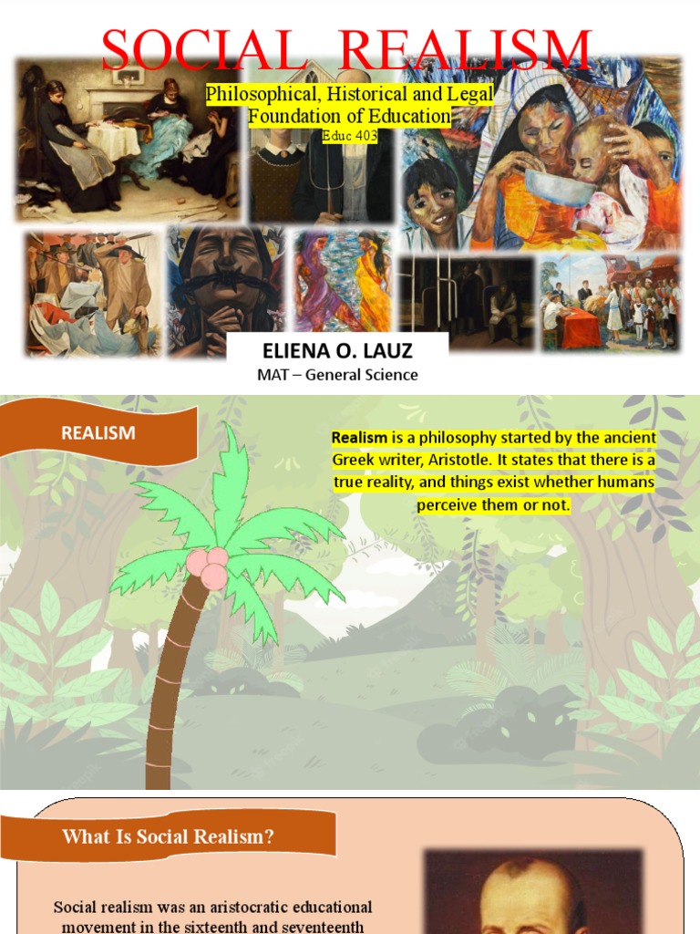Social Realism in Education Explained | PDF | Schools | Philosophical ...