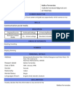 Resume - Melba Fernandes - Format7