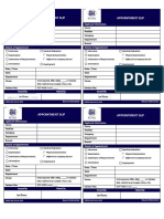 Medical Appointment Slip