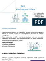 Executive Support System: - by Keerthi - Reddy Teja - Shravya