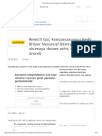 4reaktif Güç Kompanzasyonu Nedir Biliyor Musunuz