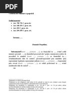 Cererea de validare a popririi