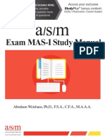 ASM MAS-I Study Manual Sample