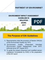 EIA GUIDELINES: A GUIDE TO ENVIRONMENT IMPACT ASSESSMENT IN MALAYSIA