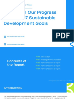 Report On Our Progress With The 17 Sustainable Development Goals