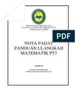 Nota Padat Math PT3 2020