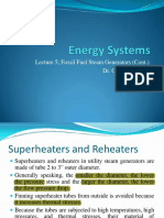 Fossil Fuel Steam Generators Lecture on Superheaters, Reheaters, and Once-Through Boilers