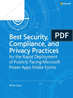White Paper Security For Online Forms Via Power Apps