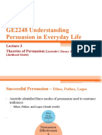 2223a Lecture 3 Theories of Persuasion