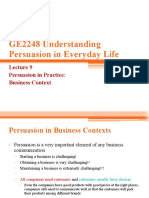 2223a Lecture 9 - Persuasion in Business Context 2